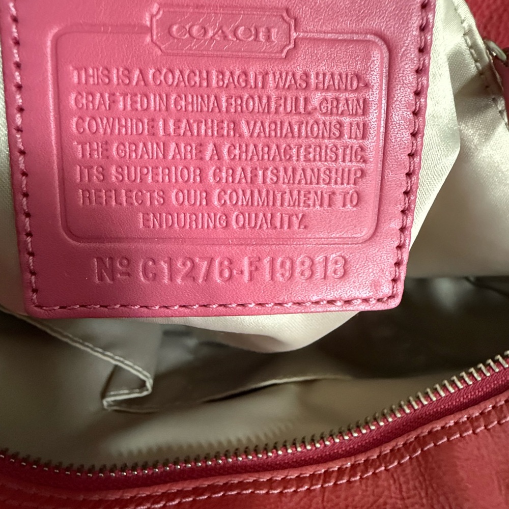 Authentic Coach Rose Patent Leather Monogram Tote Bag! EUC! - Picture 11 of 15
